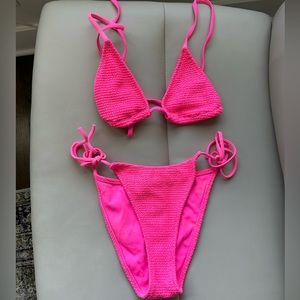 PACSUN neon pink bikini